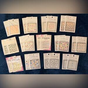 26 packages of 3D Nail Art Stickers! Crème Shop and Stop Nail Brands